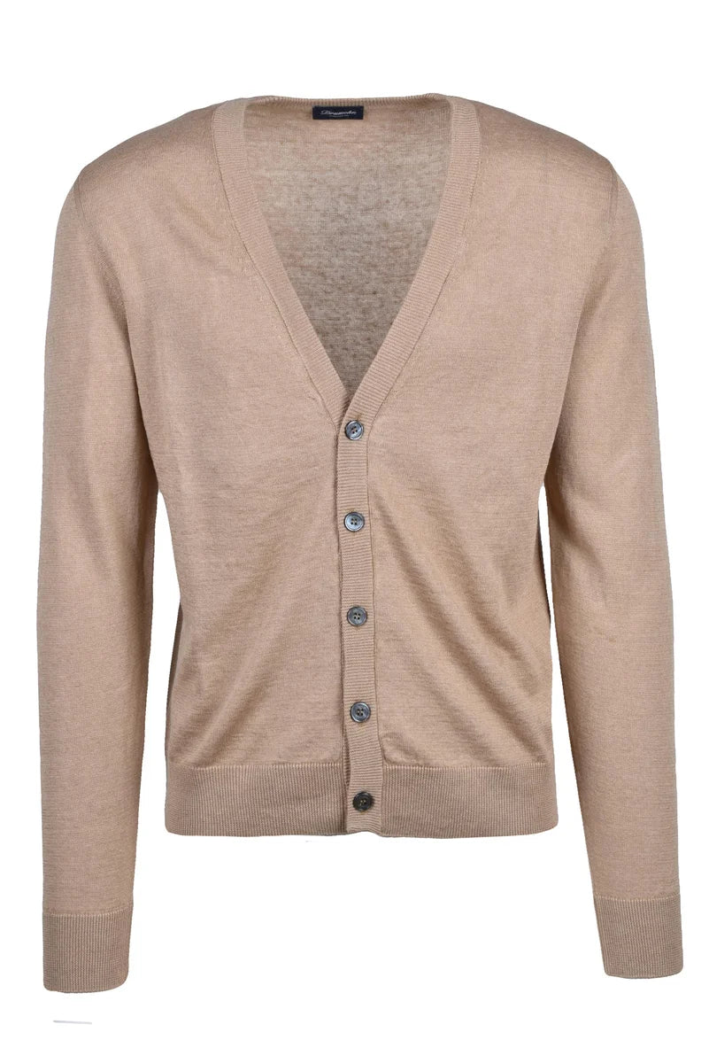 Linen Cotton Cardigan - Beige