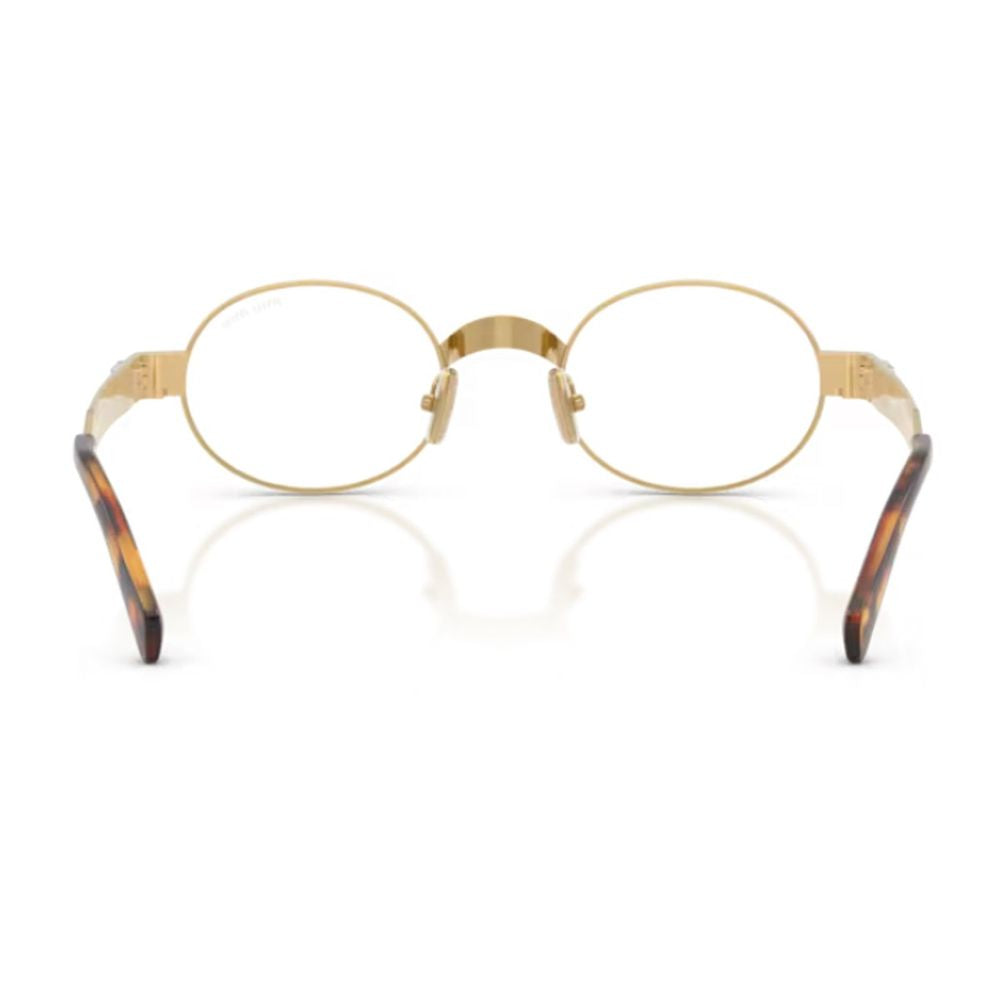 Oval Frame Sunglasses in Satin Gold-tone Metal