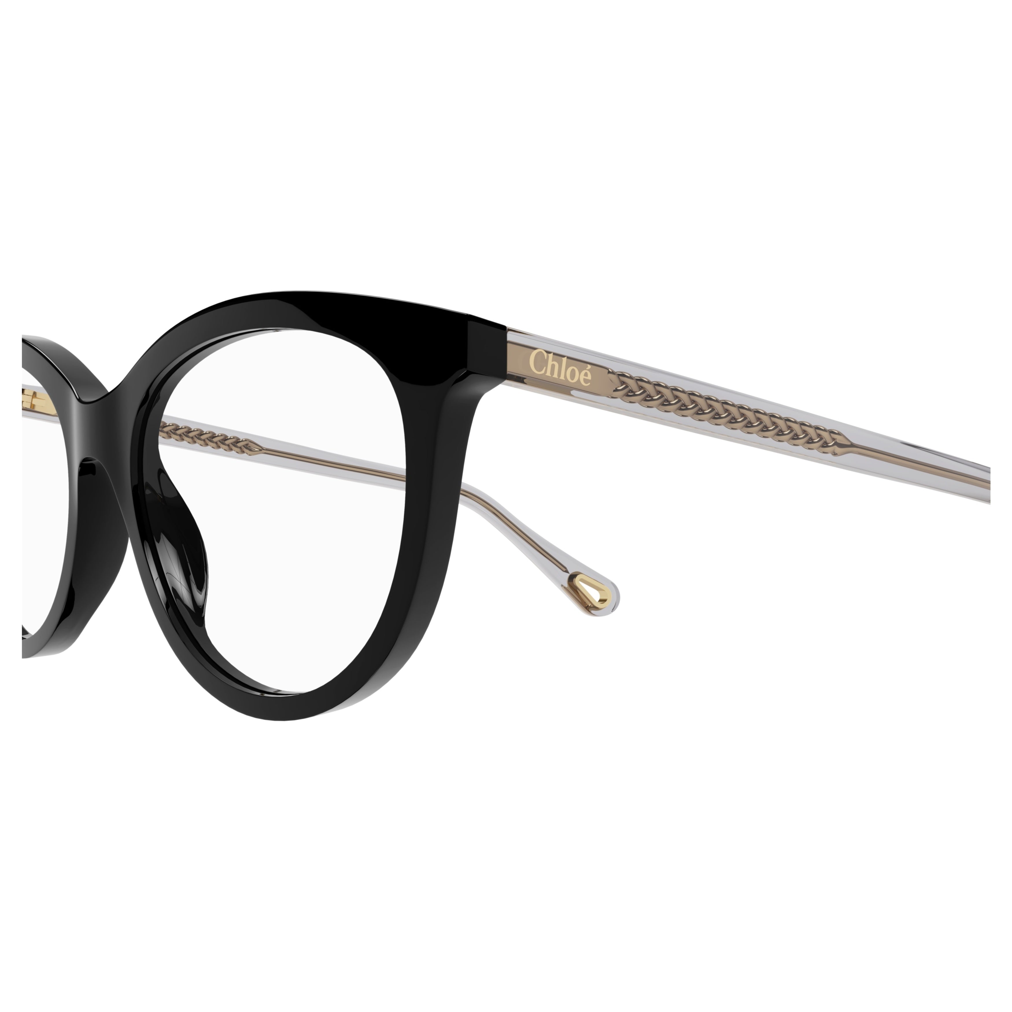 Ch0117o Rounded Black Bio Acetate Eyeglasses