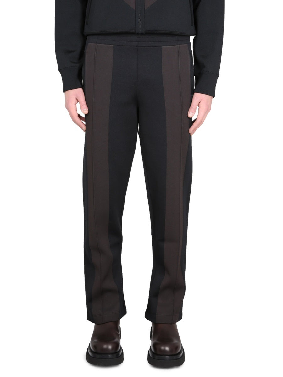 Technical Fabric Trousers with Elastic Waistband