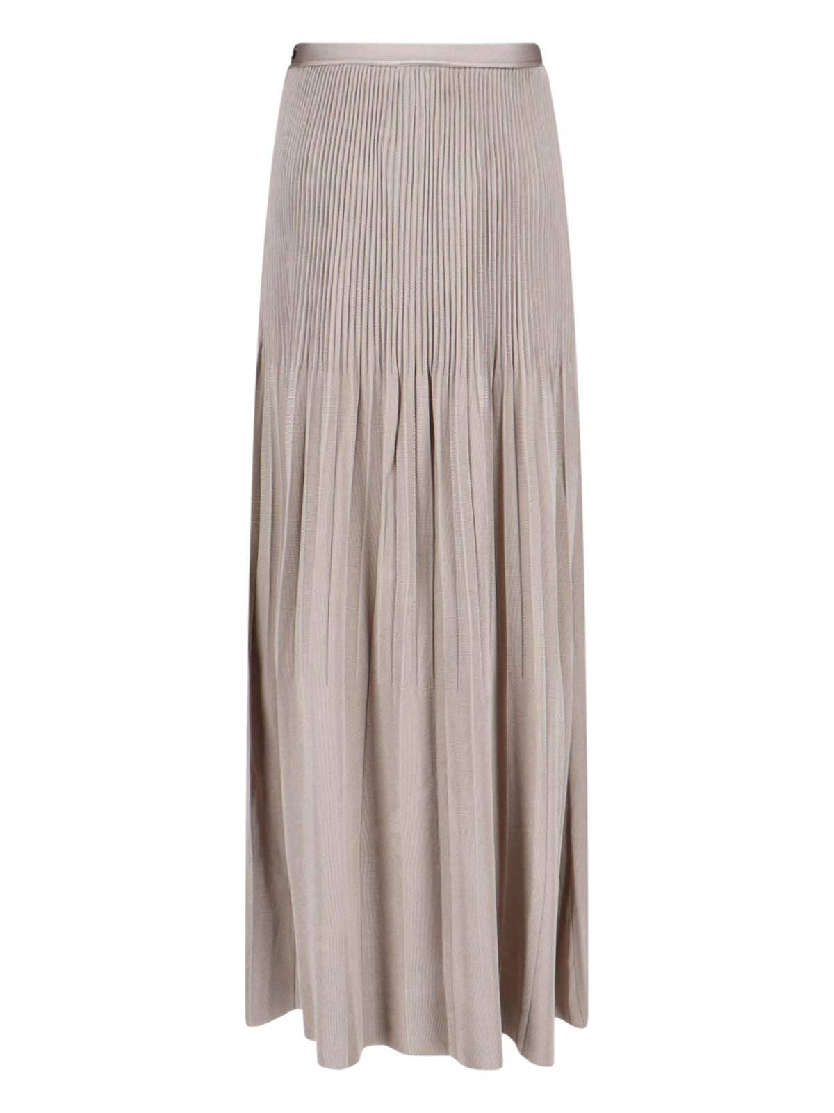 Pleated Maxi Skirt Grey