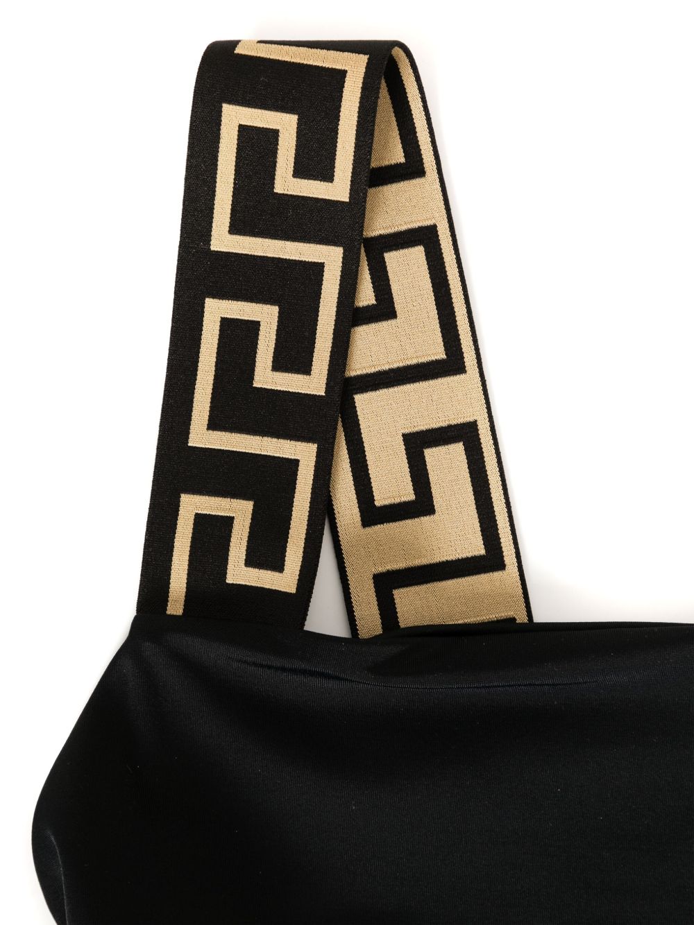 One-Piece Swimsuit with Geometric Pattern