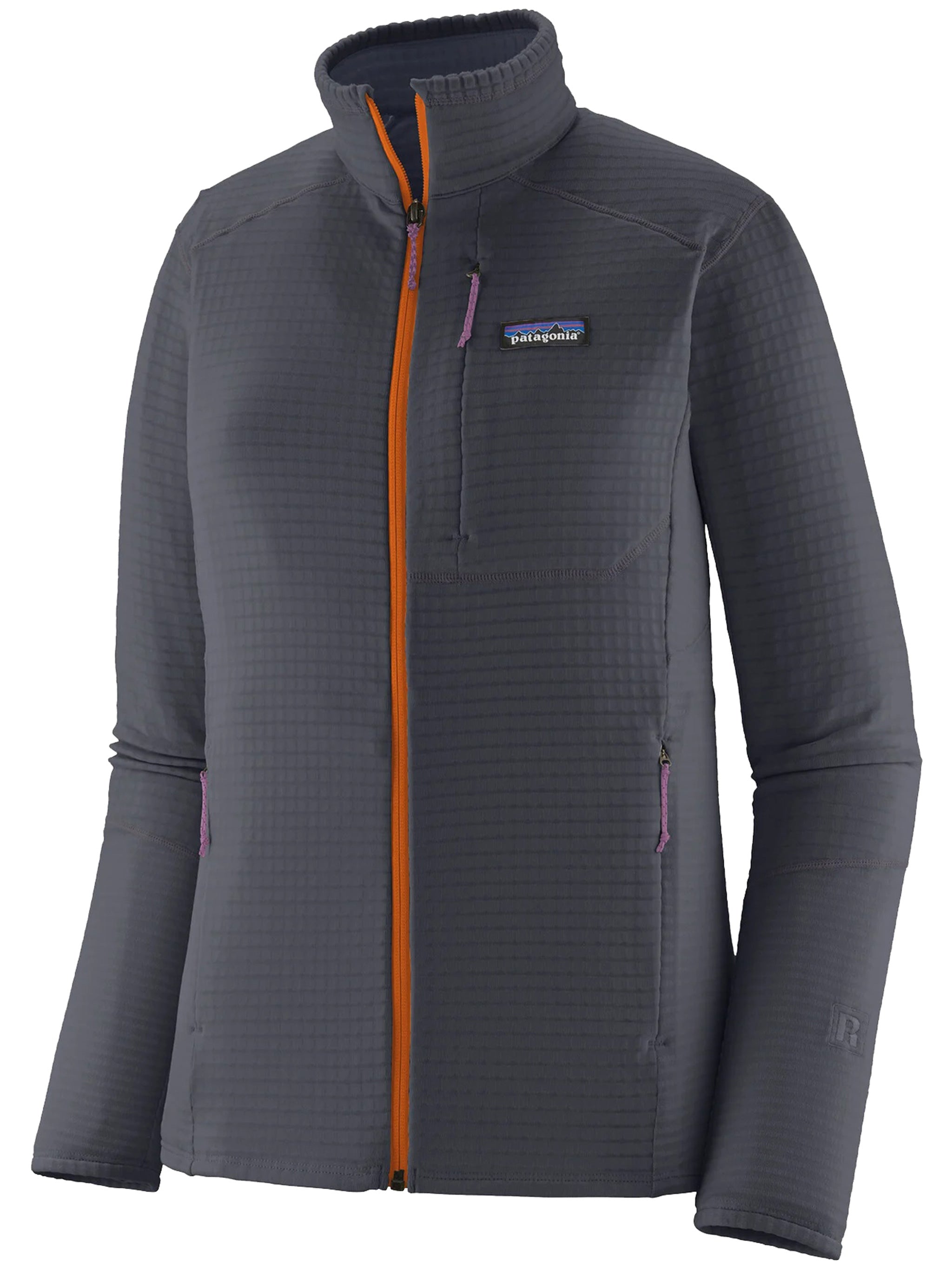 Grey R1 Jkt Fitted Grid Active Jacket