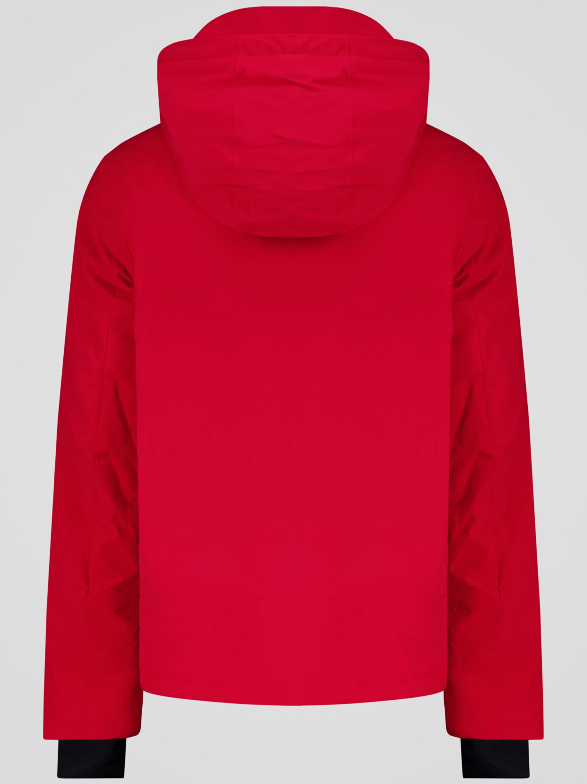 Red Mauro Casual Hooded Minimalist Jacket