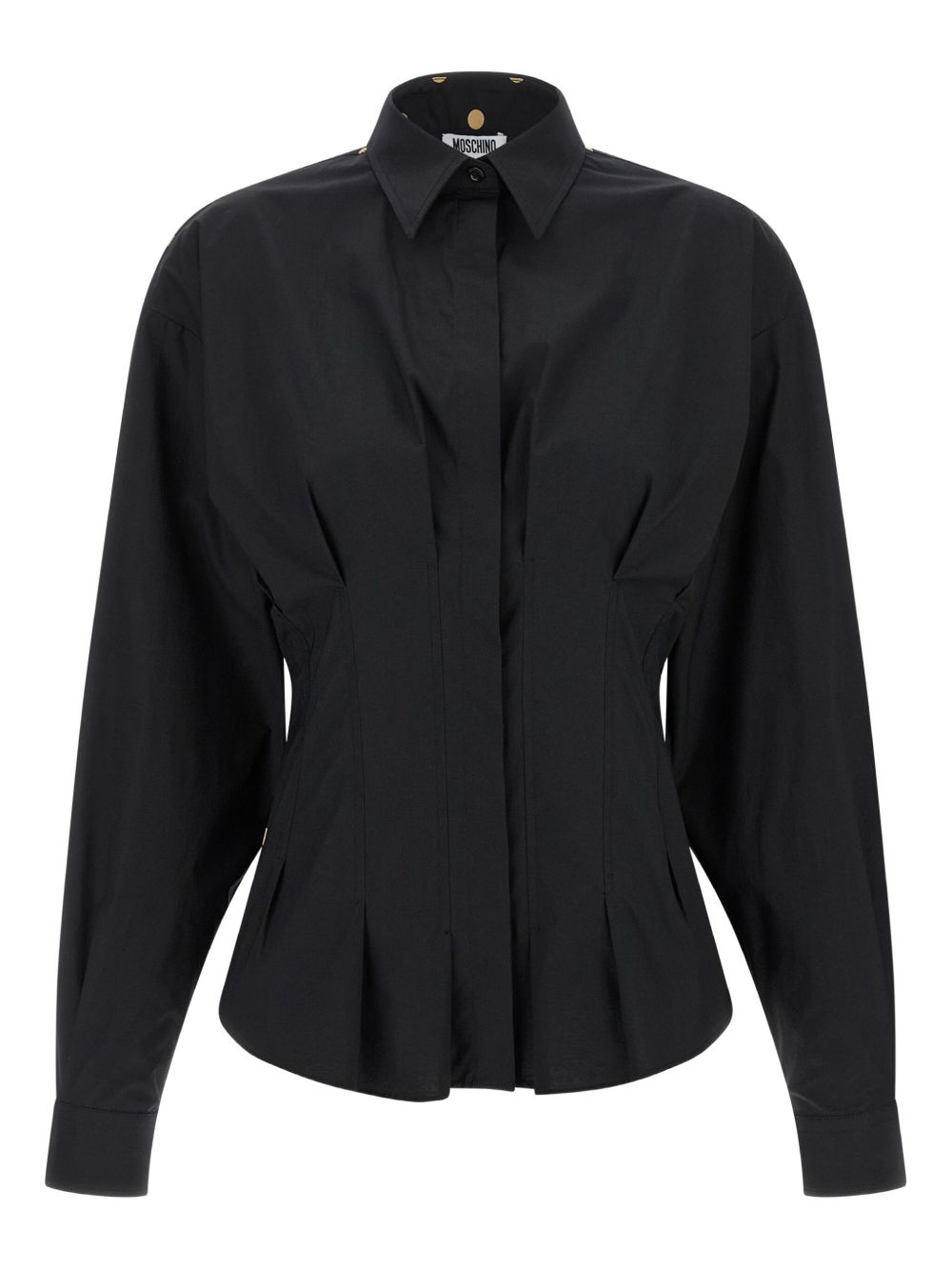 Long-Sleeved Top with Collared Neckline
