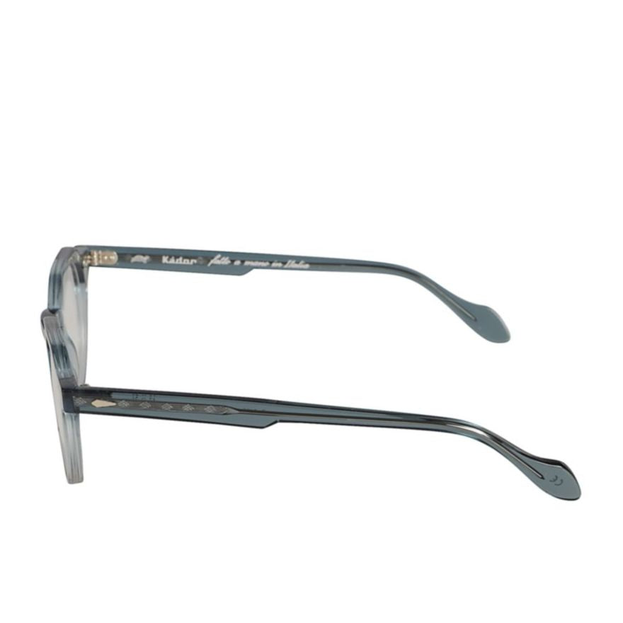Amadeus Translucent Grey Eyeglasses with Rounded Lenses