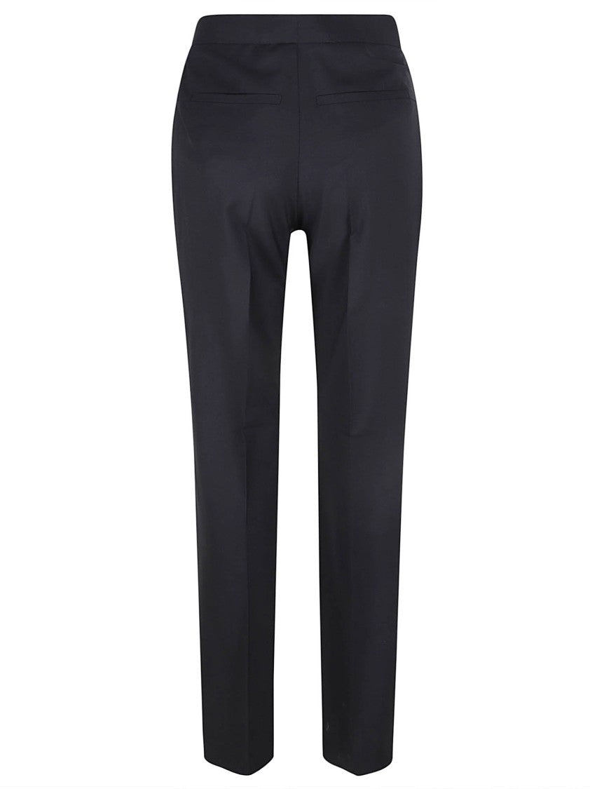 Tailored Black Trousers With Straight Leg