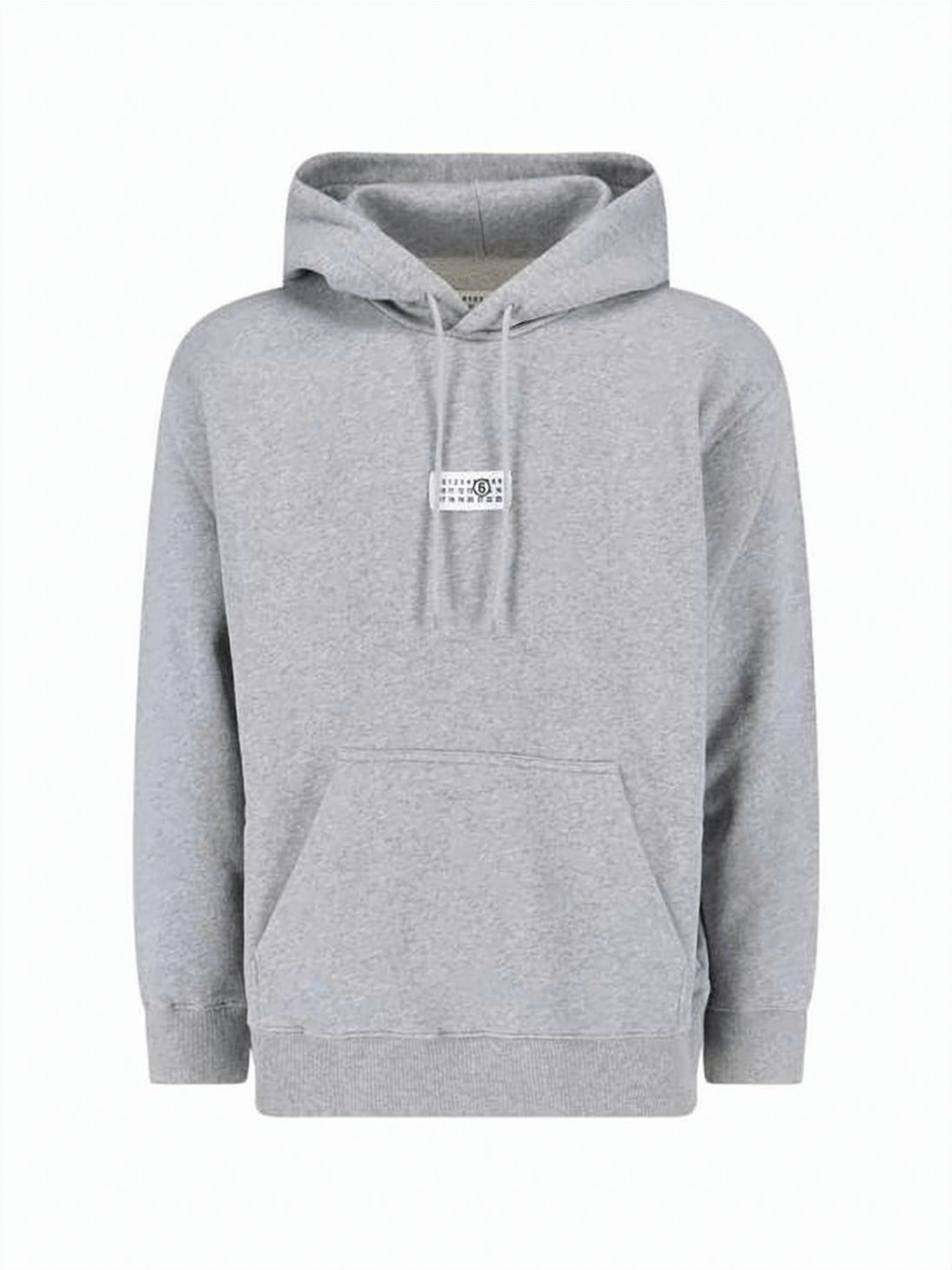 Pullover Hoodie With Distinctive Rectangular Logo Patch