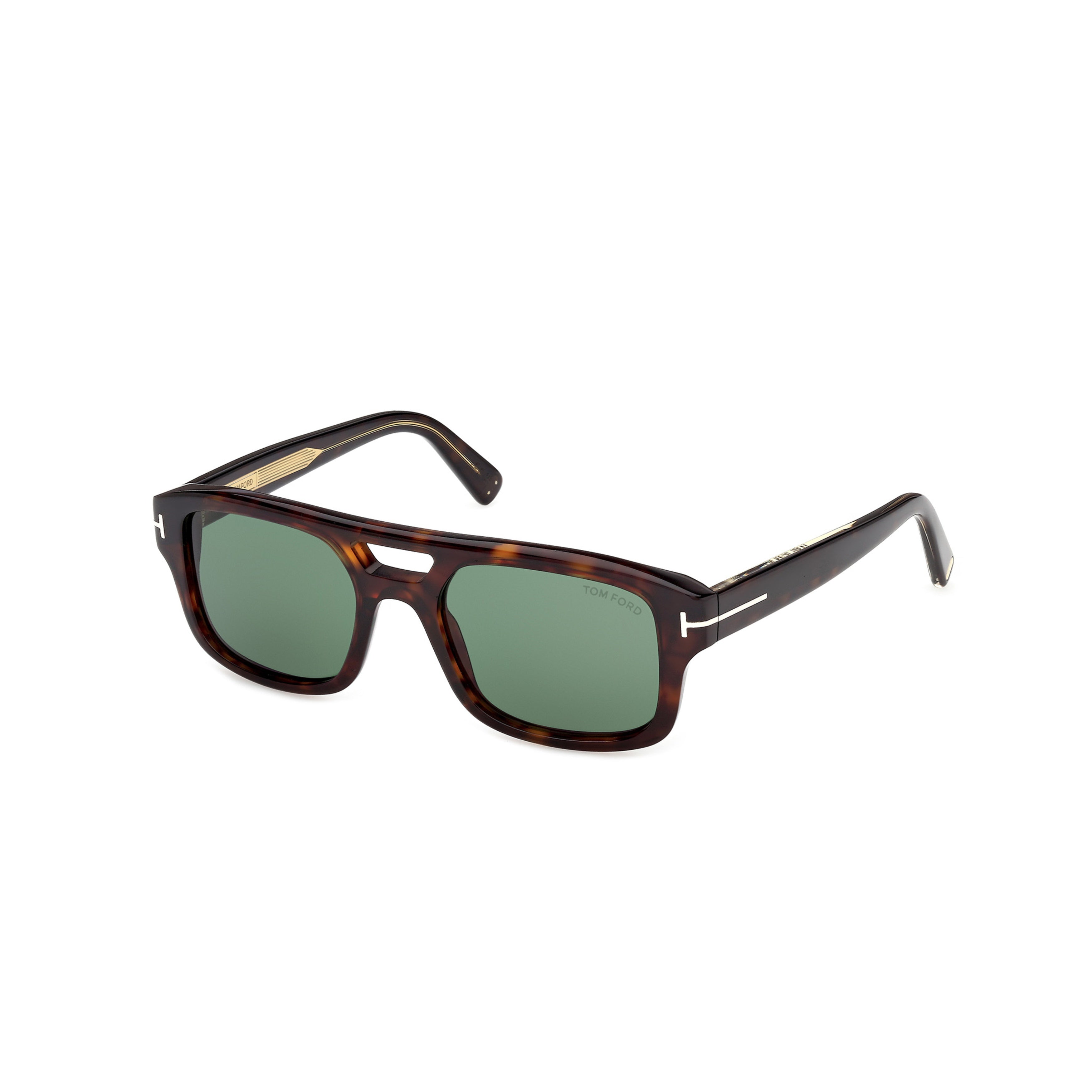 Ti0022 Bold Rectangular Tortoiseshell Sunglasses