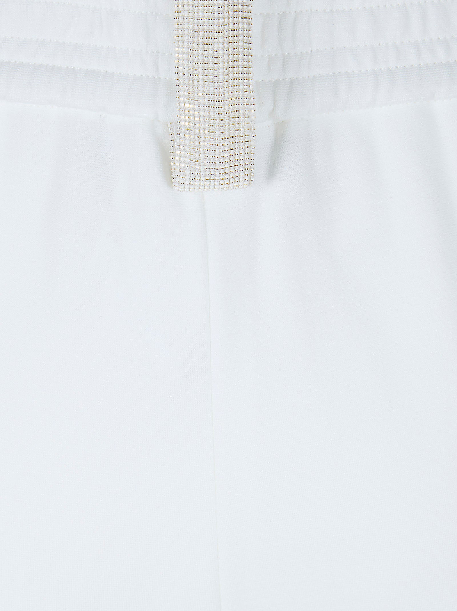Wide-Leg Trousers in Ribbed Jersey