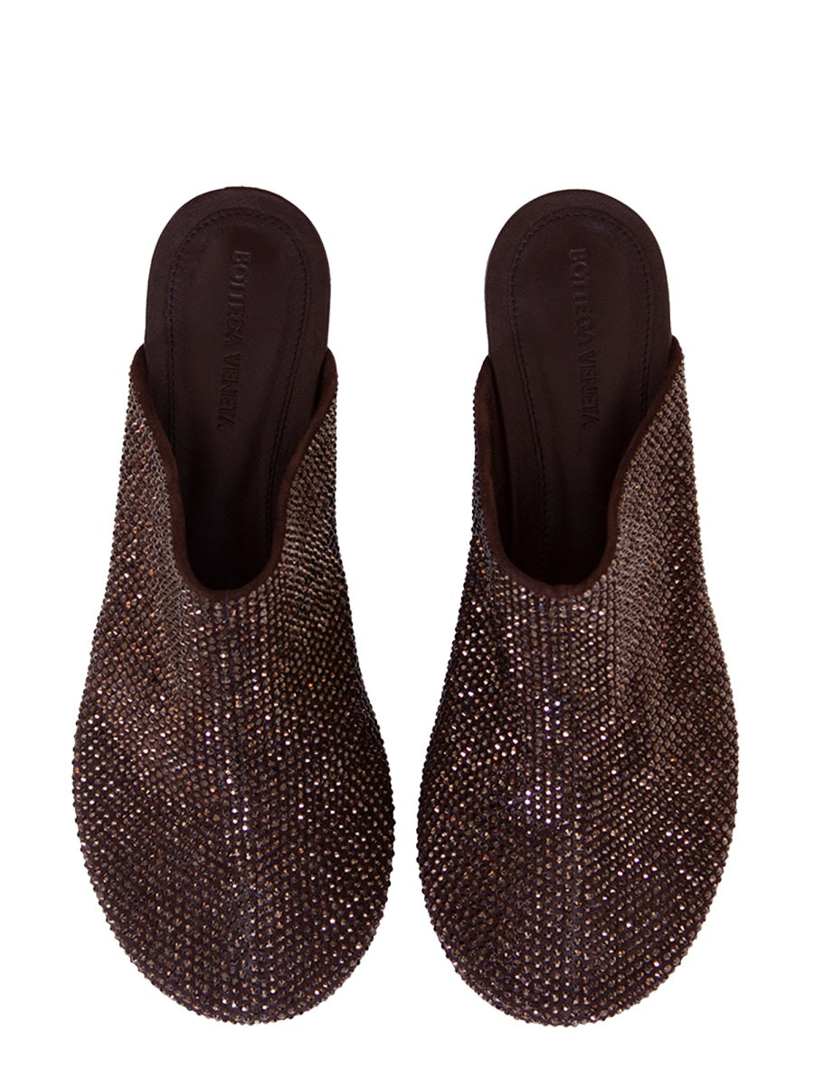 Rhinestone-Embellished Bottega Veneta Slippers