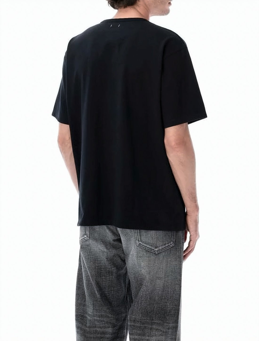 White Minimalist Relaxed Fit Logo T-Shirt