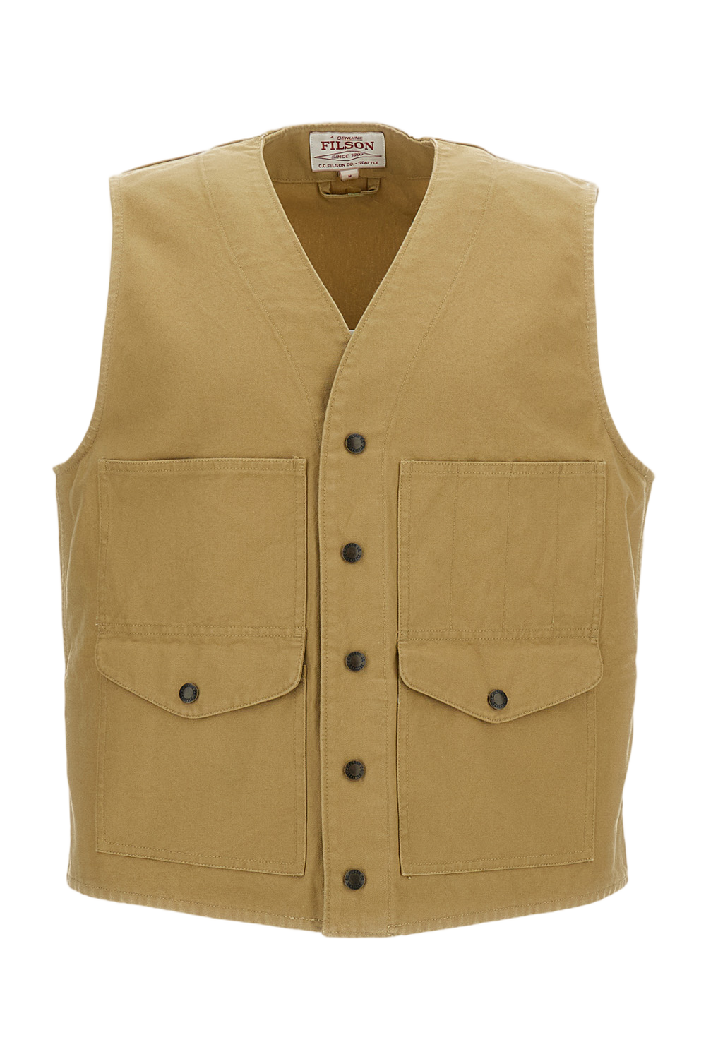 Brown Cotton Sports Vest