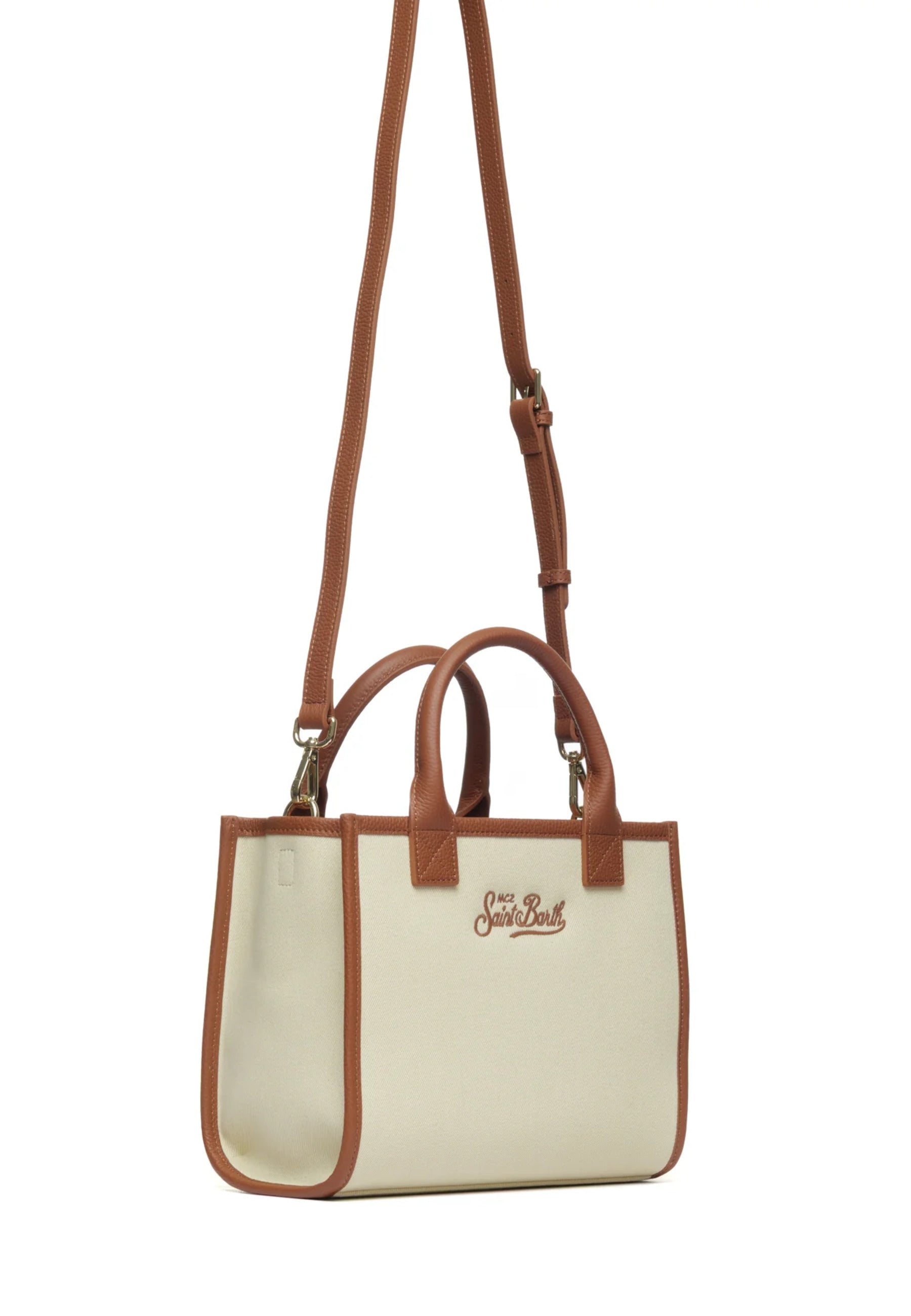 Rectangular Cream Canvas Tote Bag