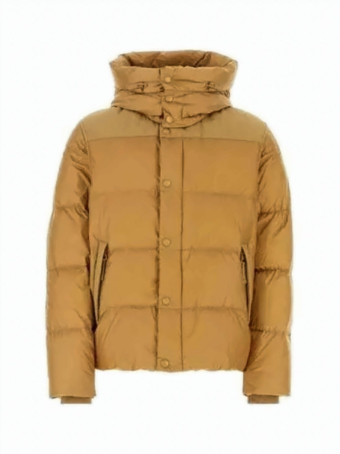 Quilted Brown Down Jacket