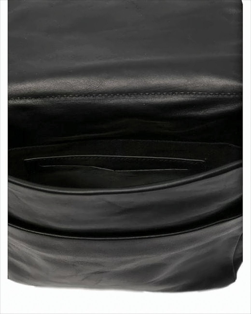 Smooth Leather Crossbody Bag with Flap Closure