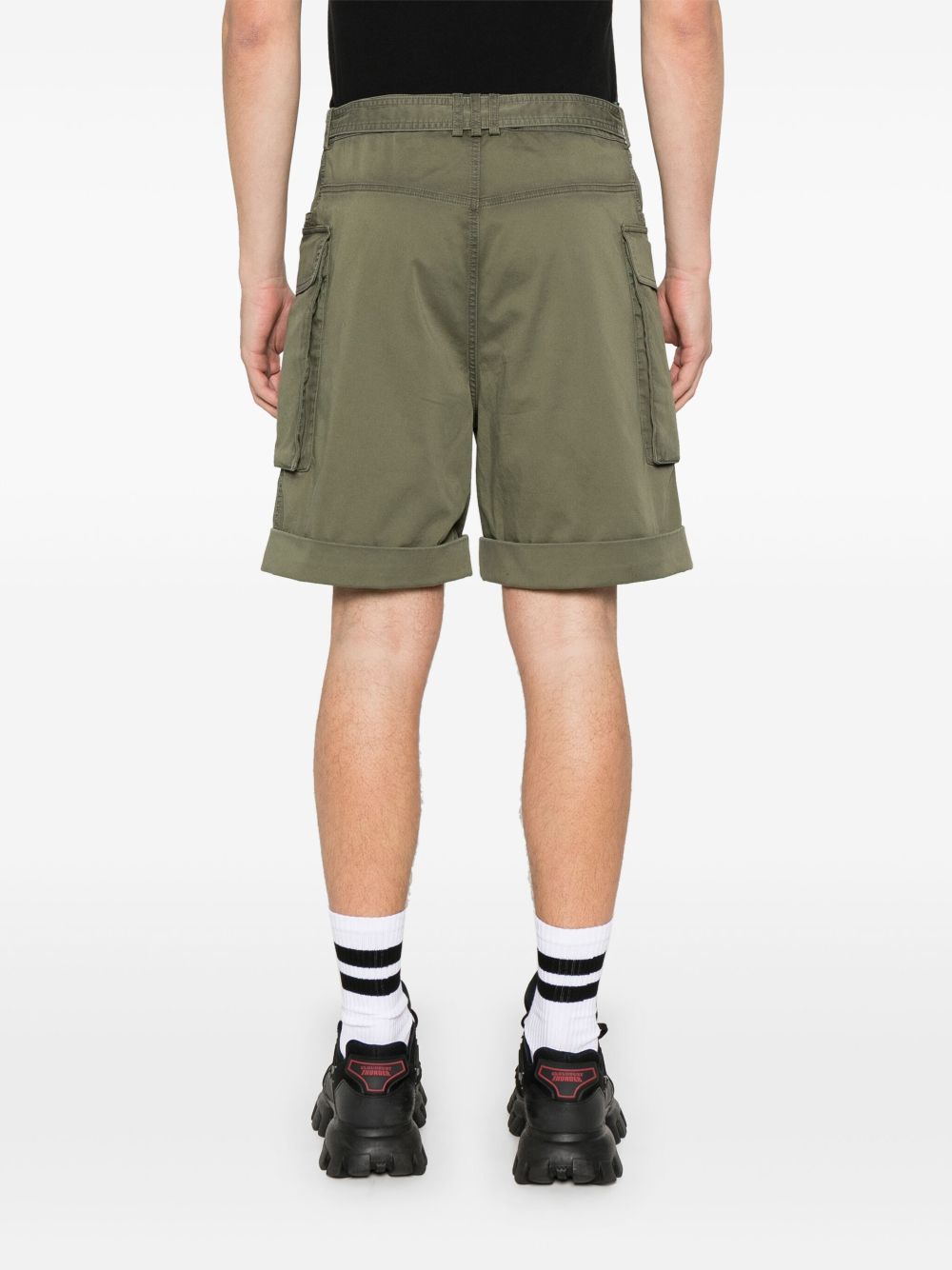 Olive Green Utility Shorts