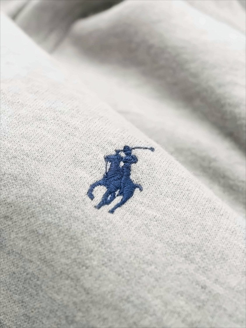 Long-Sleeve Heathered Sweatshirt With Classic Crew Neckline