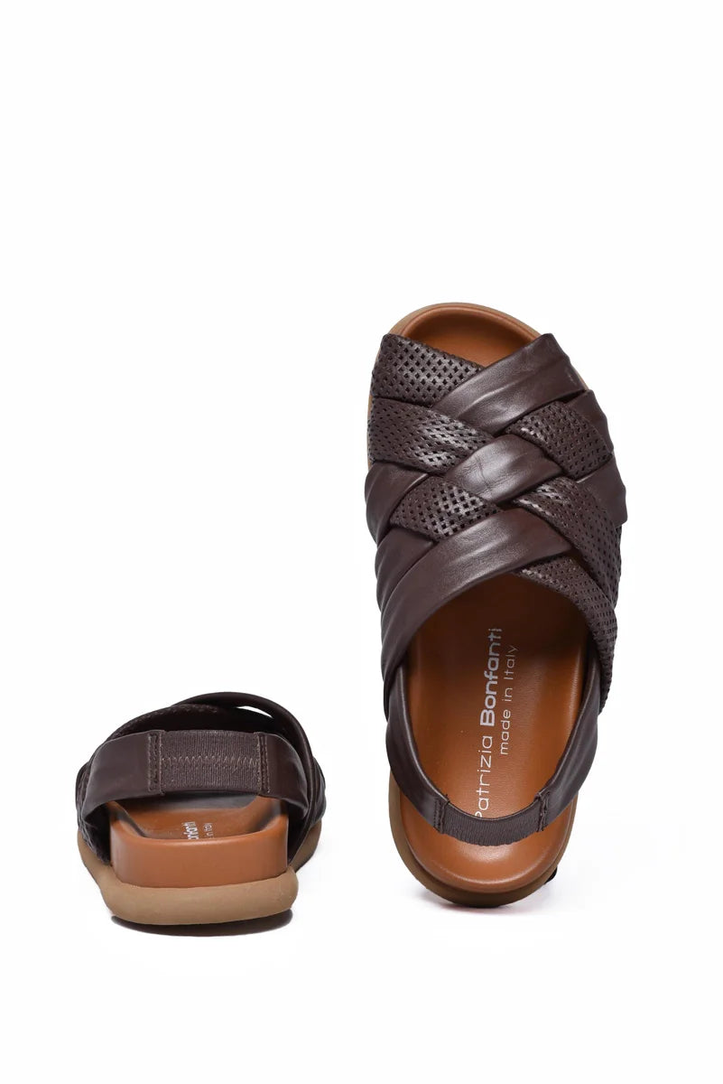 Brown Woven Sandal with Handcrafted Design
