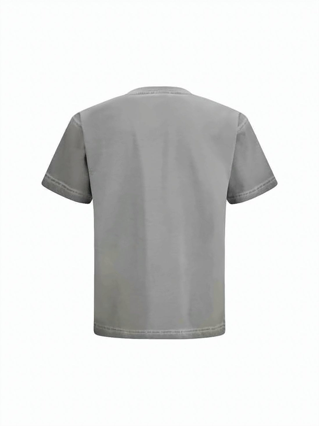 Relaxed Fit Grey Cotton T-Shirt
