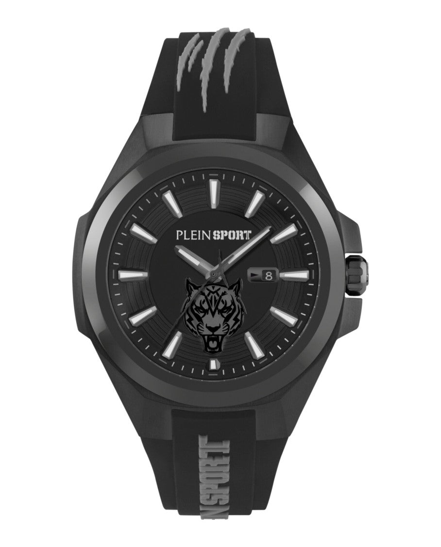 Tigermaster Black Silicone Watch With 47Mm Case