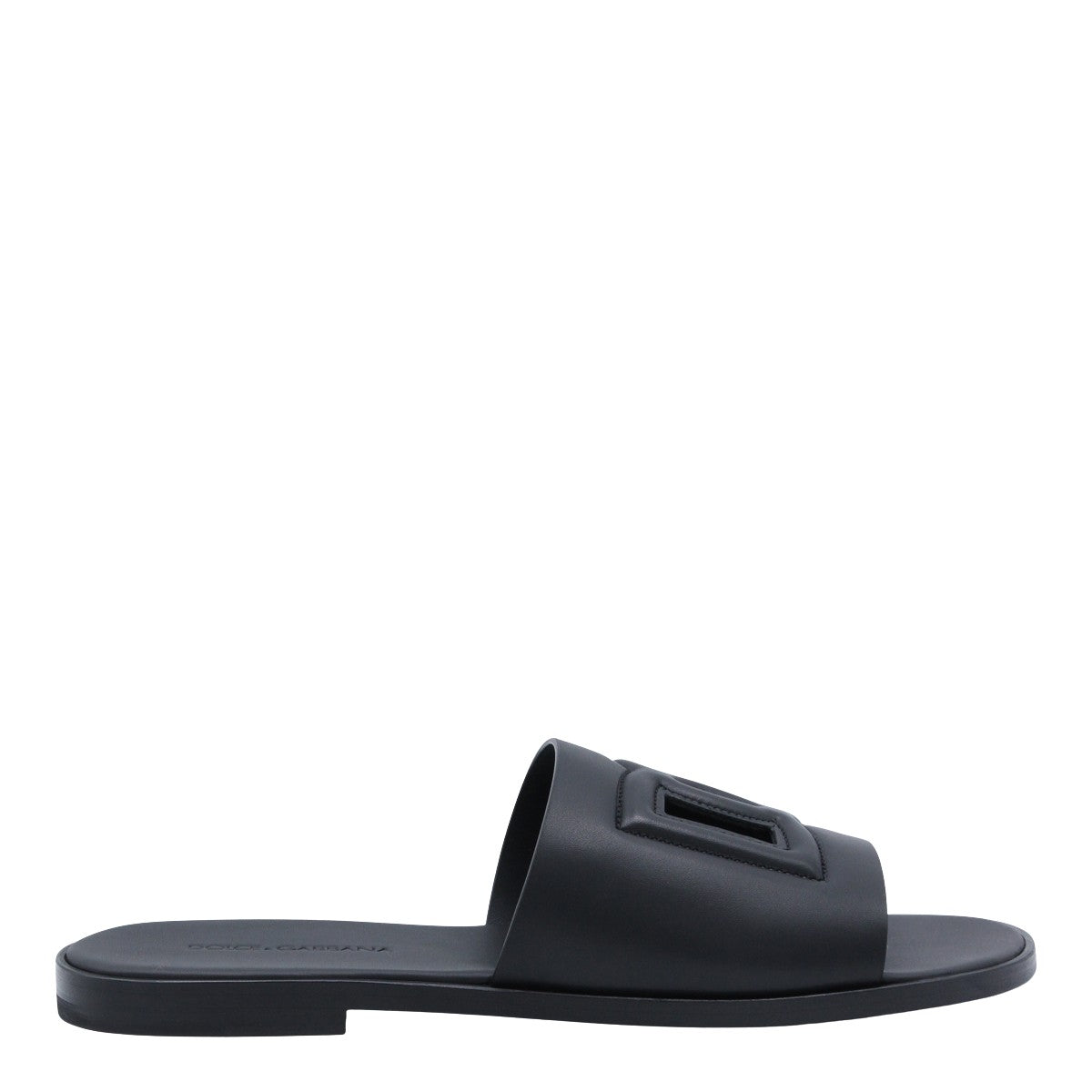 Matte Black Flat Shoes with Rounded Toe