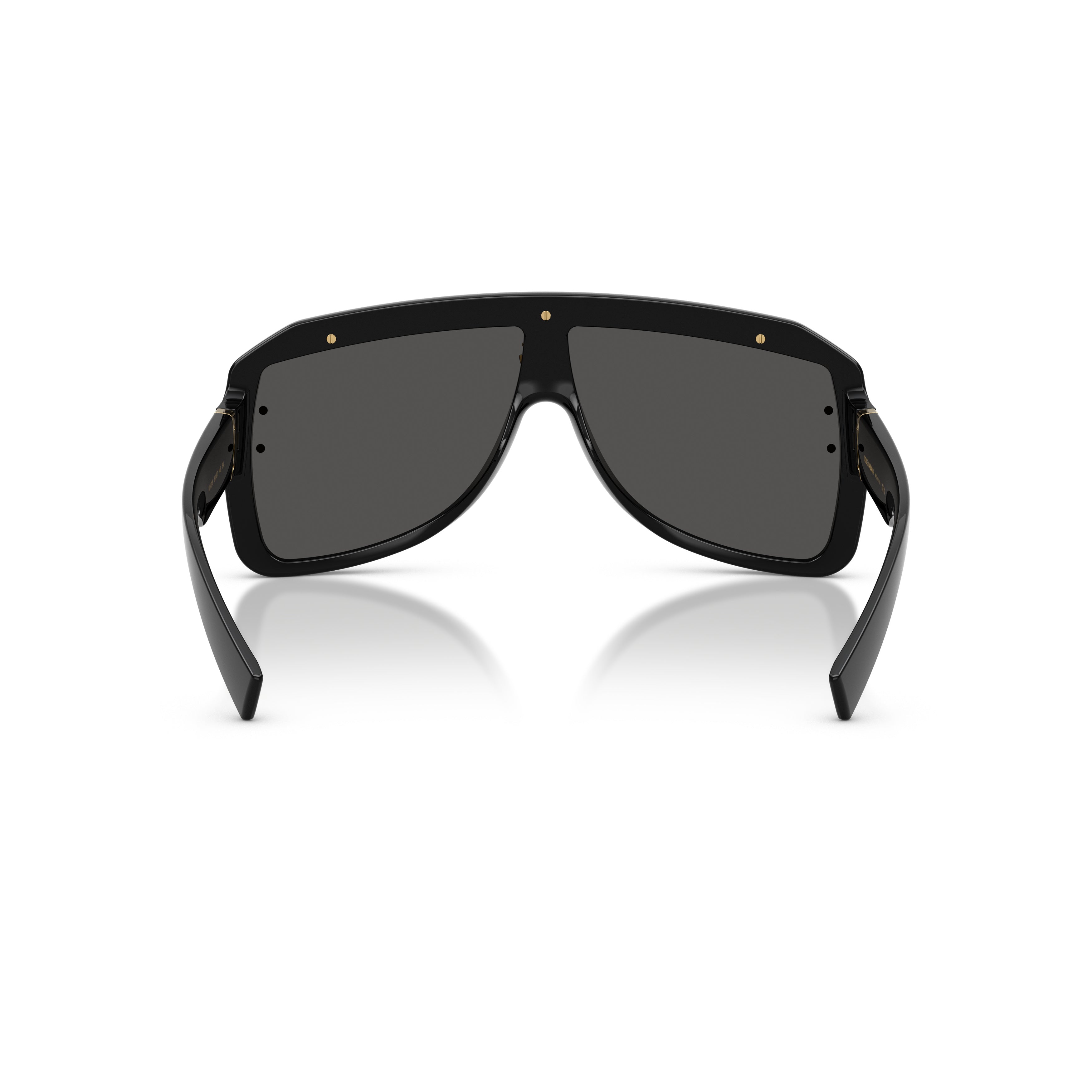 0Dg6205 Oversized Rectangular Sunglasses with Gold Accents