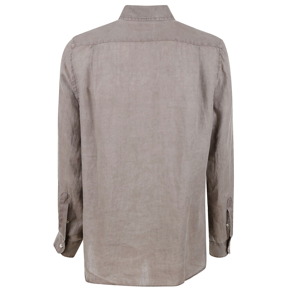 Long Sleeve Button-Up Shirt with Classic Collar