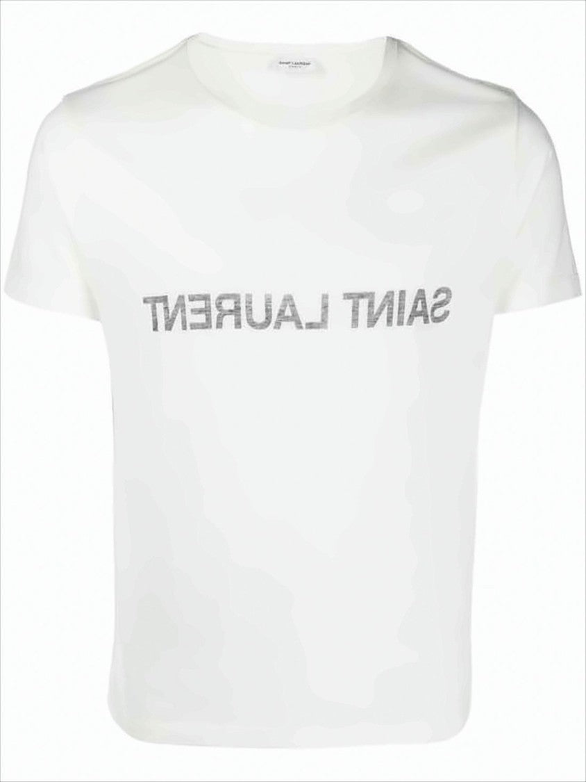 Minimalist Crew Neck T-Shirt with Bold Text Print