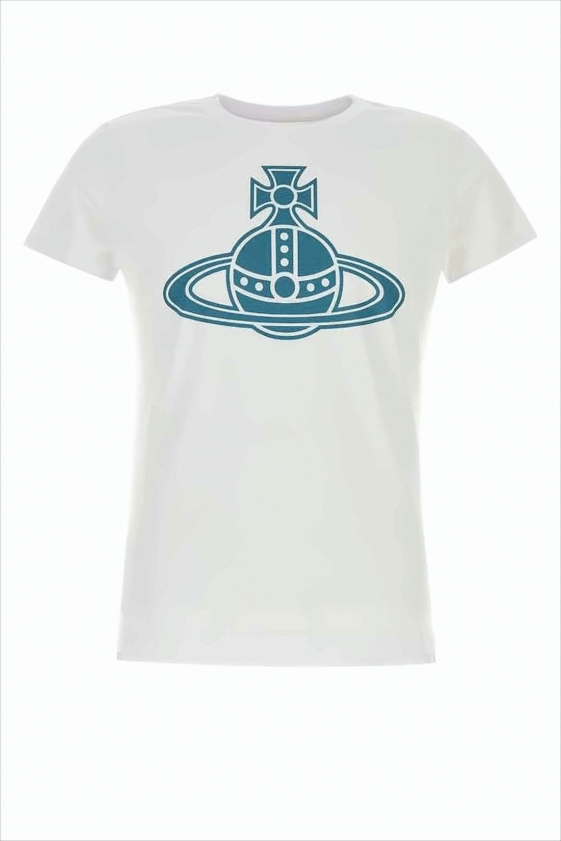 Short-Sleeved Cotton T-Shirt with Stylized Emblem