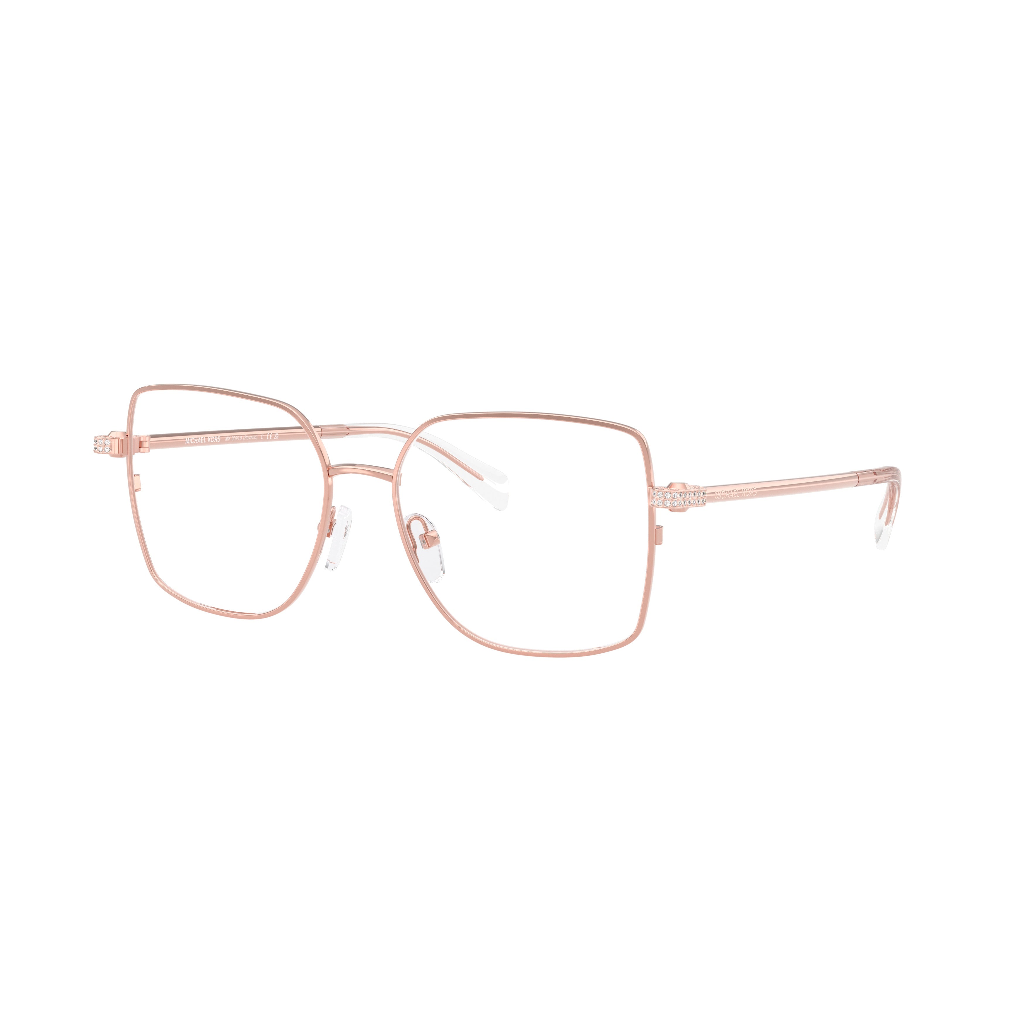 0mk3091b Delicate Rose Gold Metal Frame Eyeglasses with Adjustable Nose Pads