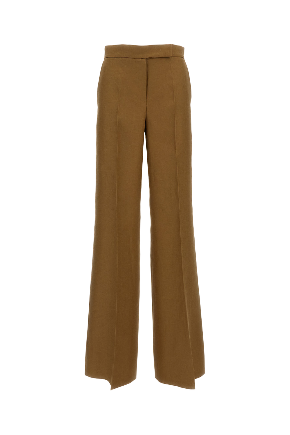 Brown Badesse Linen Palazzo Trousers
