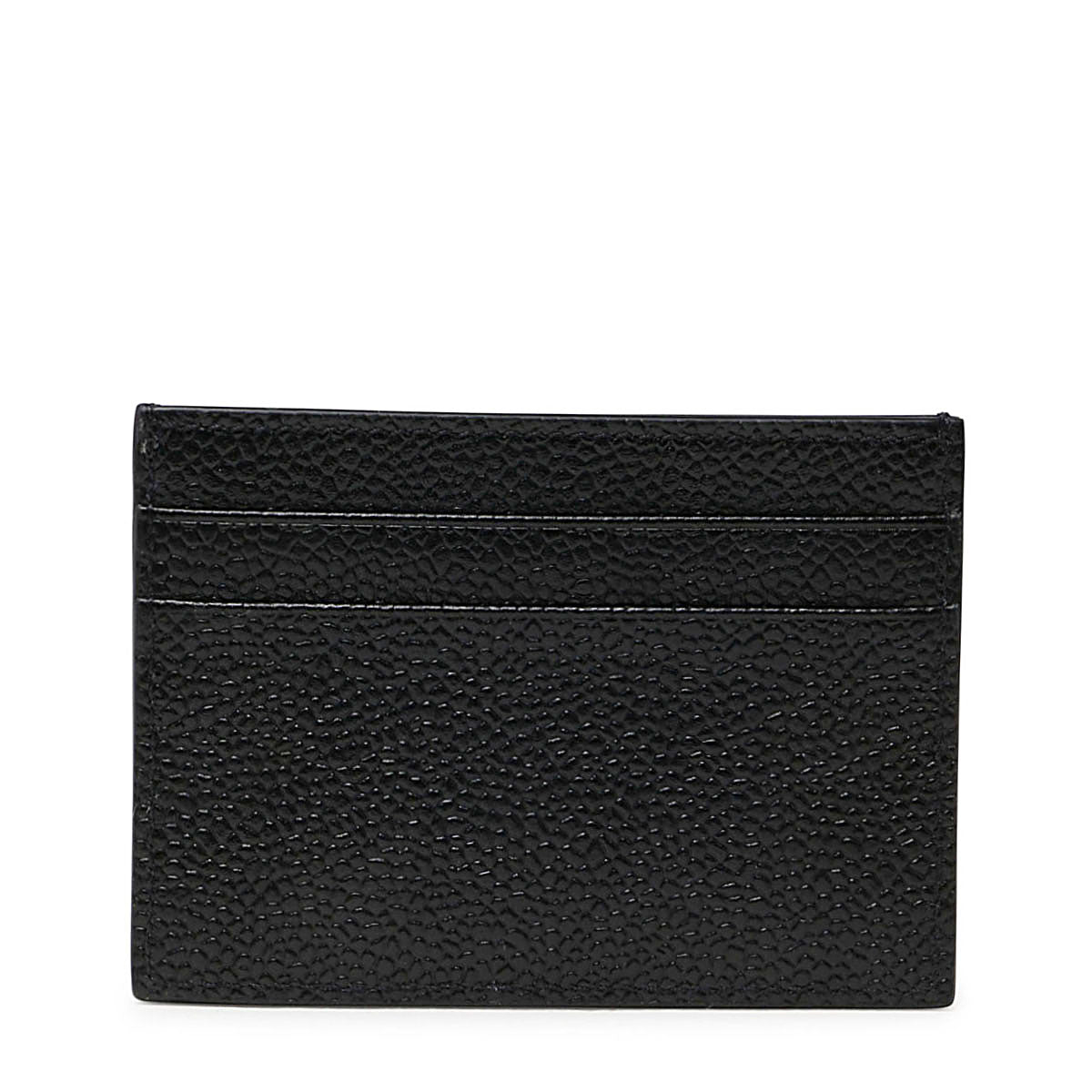 Textured Black Leather Card Holder