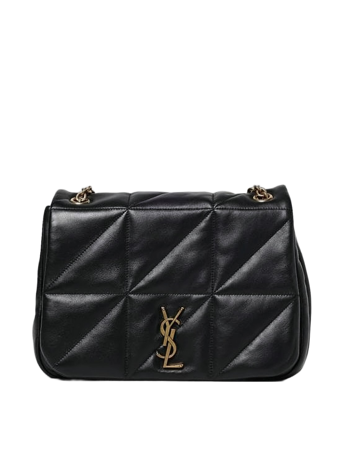 Quilted Black Lambskin Crossbody Bag