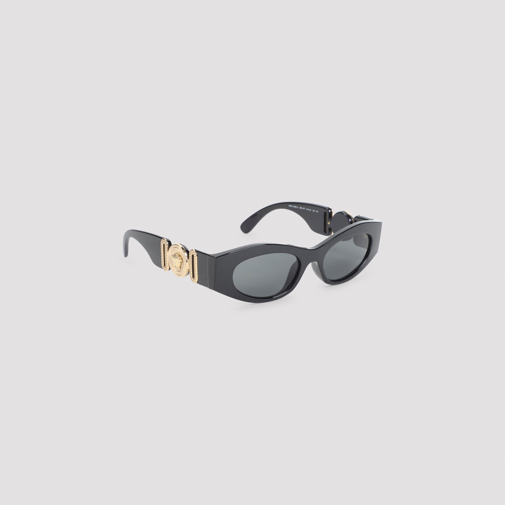 Cat-Eye Sunglasses with Gold Medusa Emblem