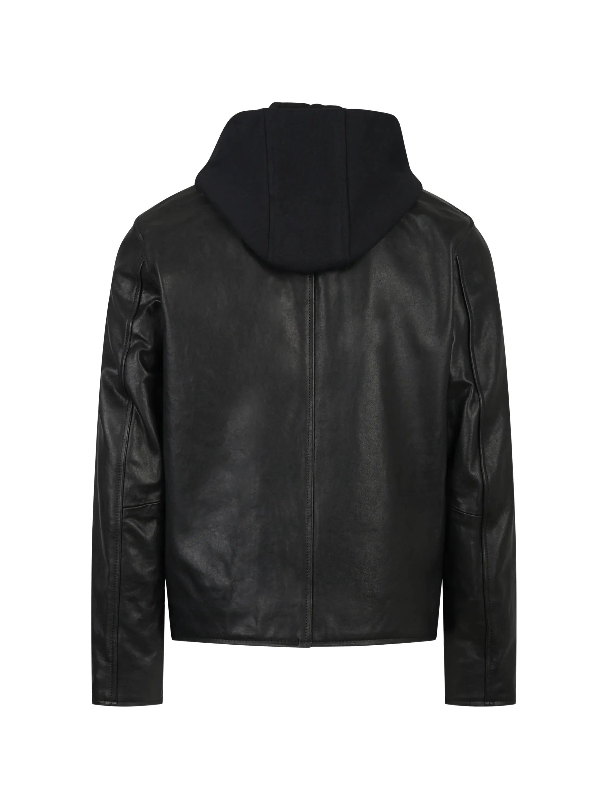 Black Lambskin Leather Biker Jacket