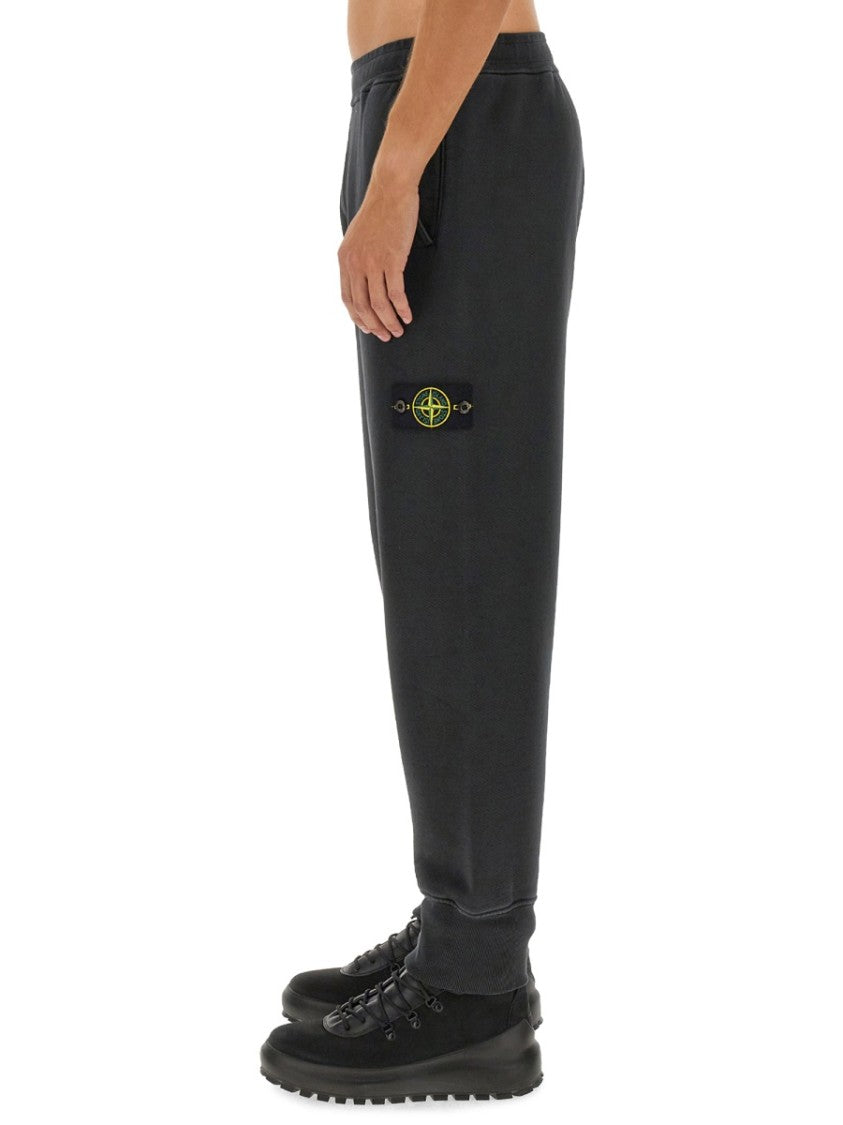 Grey Tapered Leg Jogging Pants