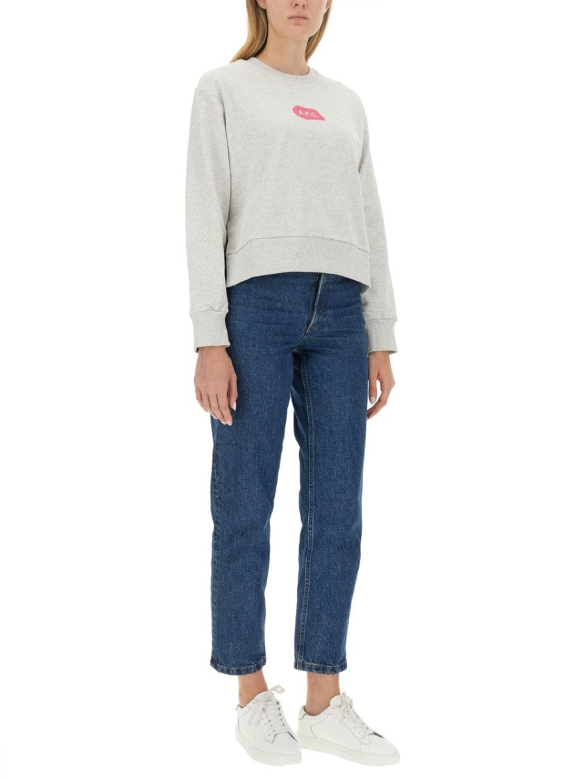Cropped Hem Sweatshirt
