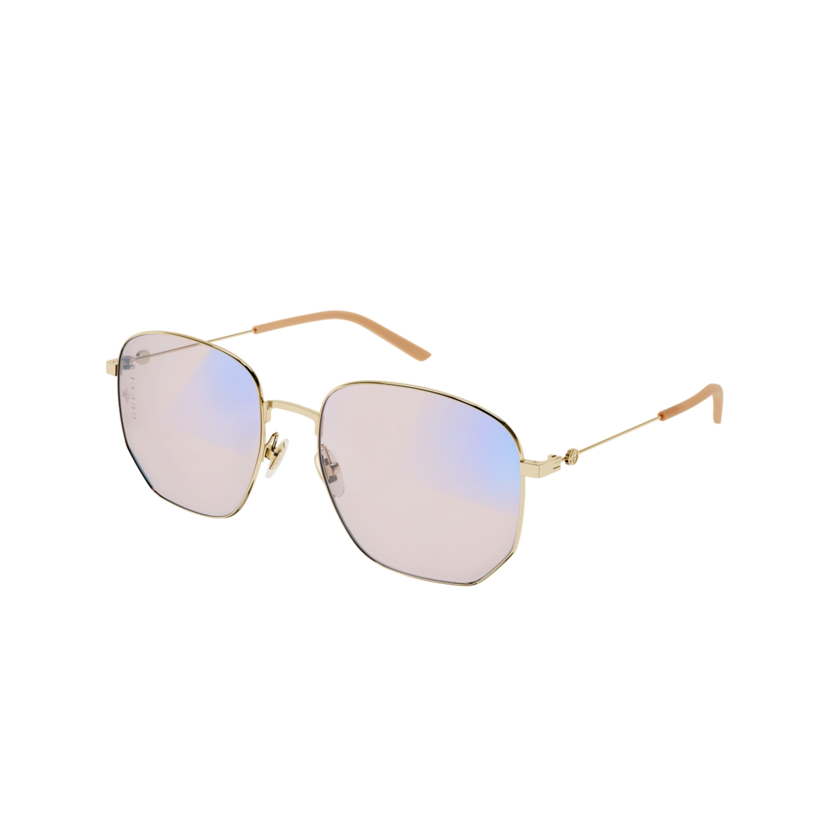 Gg0396s Large Geometric Frame Sunglasses