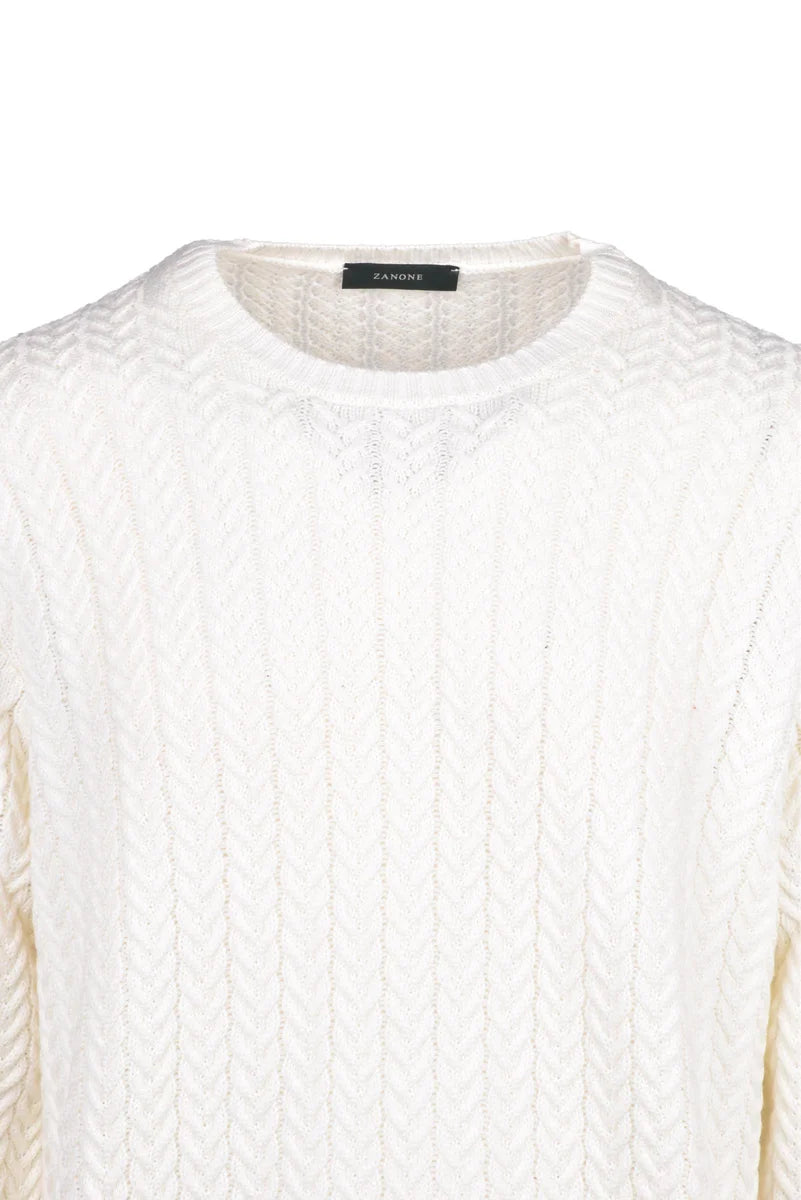 Crewneck Sweater - White
