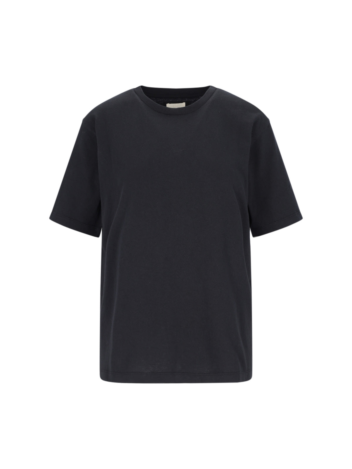"Mae" T-Shirt, In Black Cotton Jersey