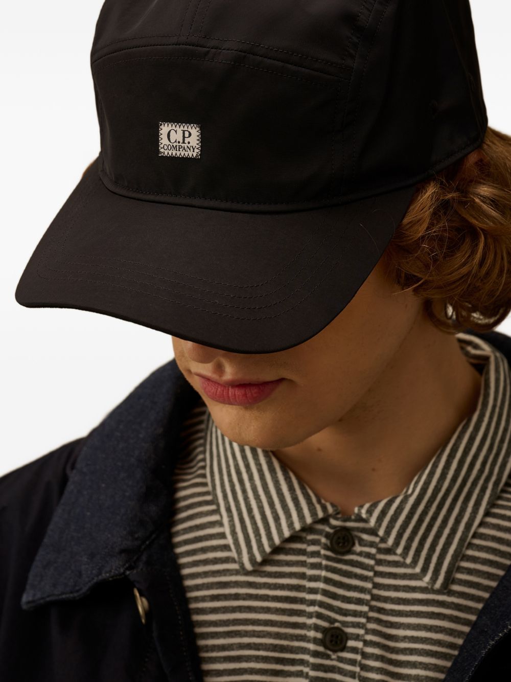 Curved Peak Black Cap