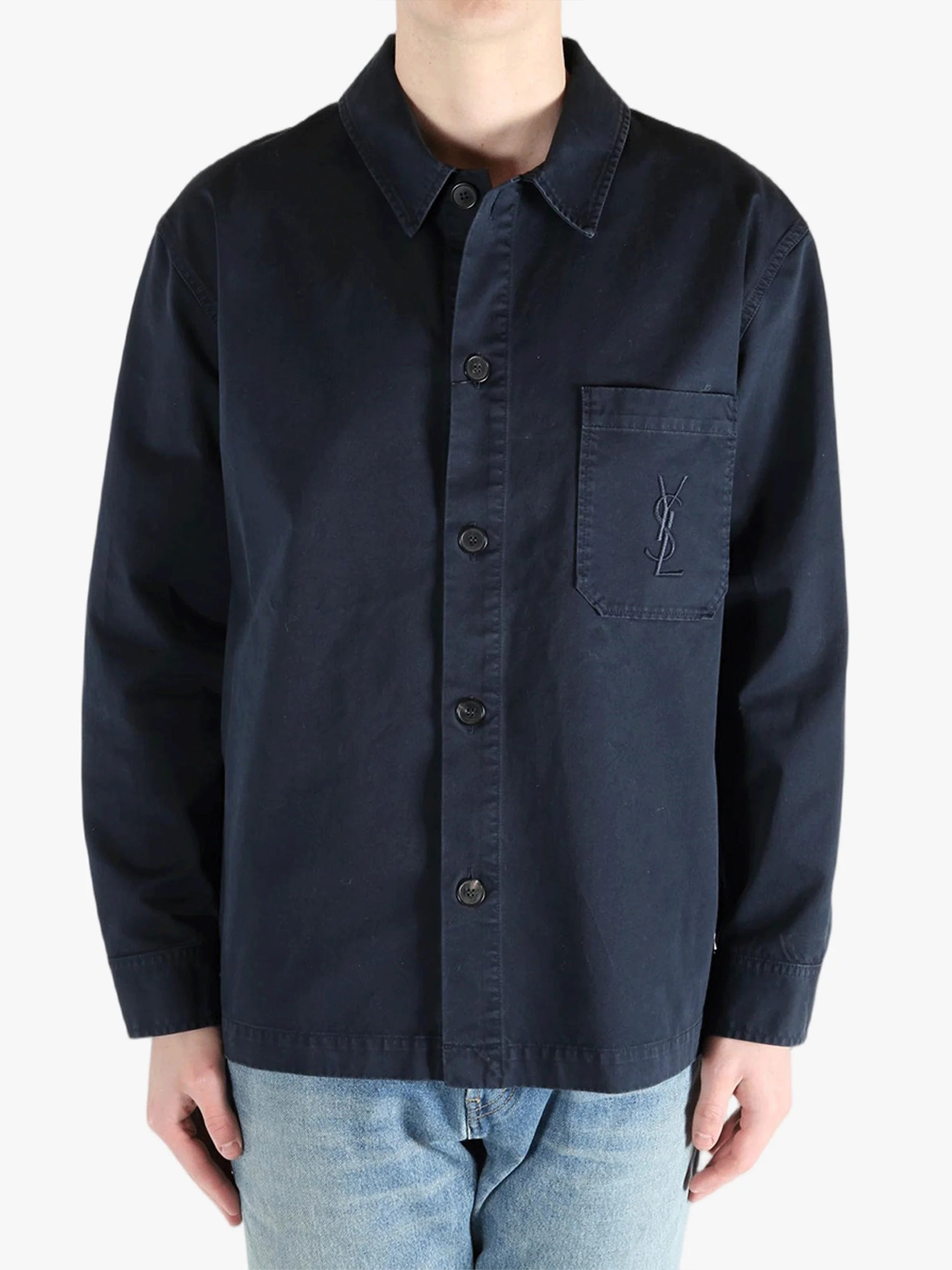 Midnight Blue Cassandre Boxy Overshirt