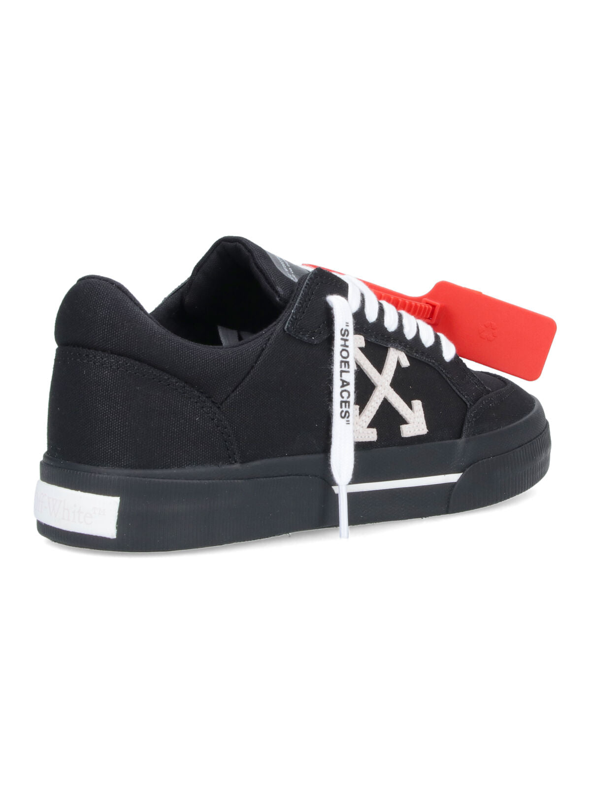 Black Arrow Logo Canvas Sneakers