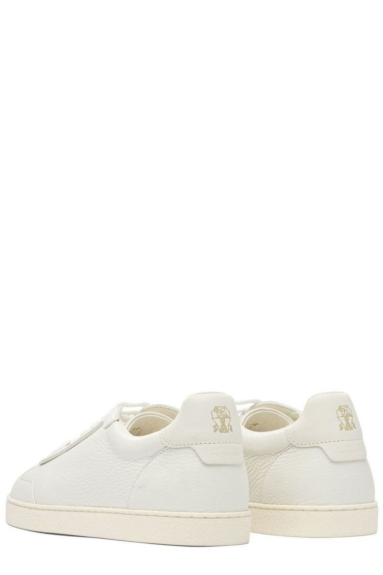 Minimalist Calf Leather Low-Top Sneakers