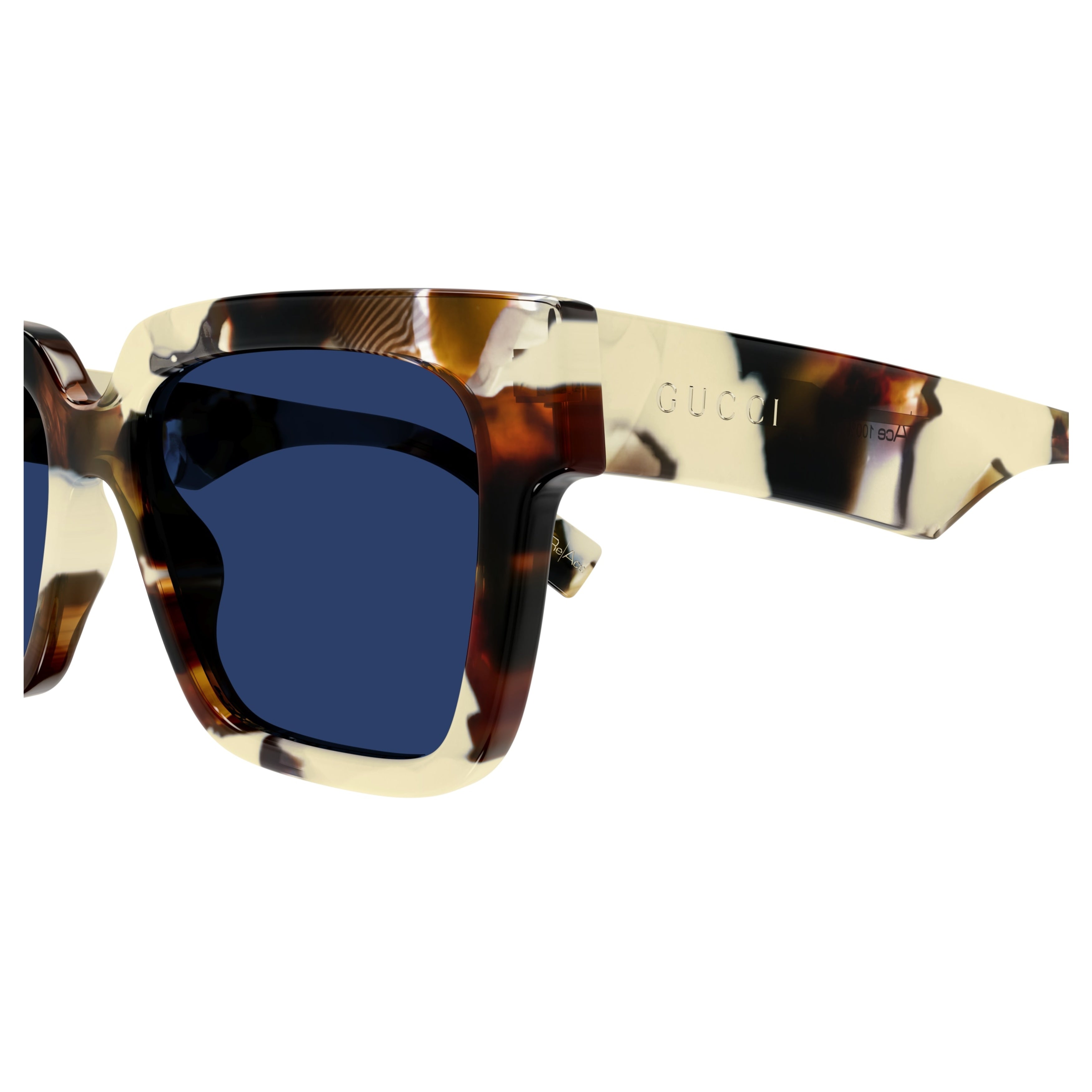 Gg1626s Bold Square Frame Tortoiseshell Sunglasses