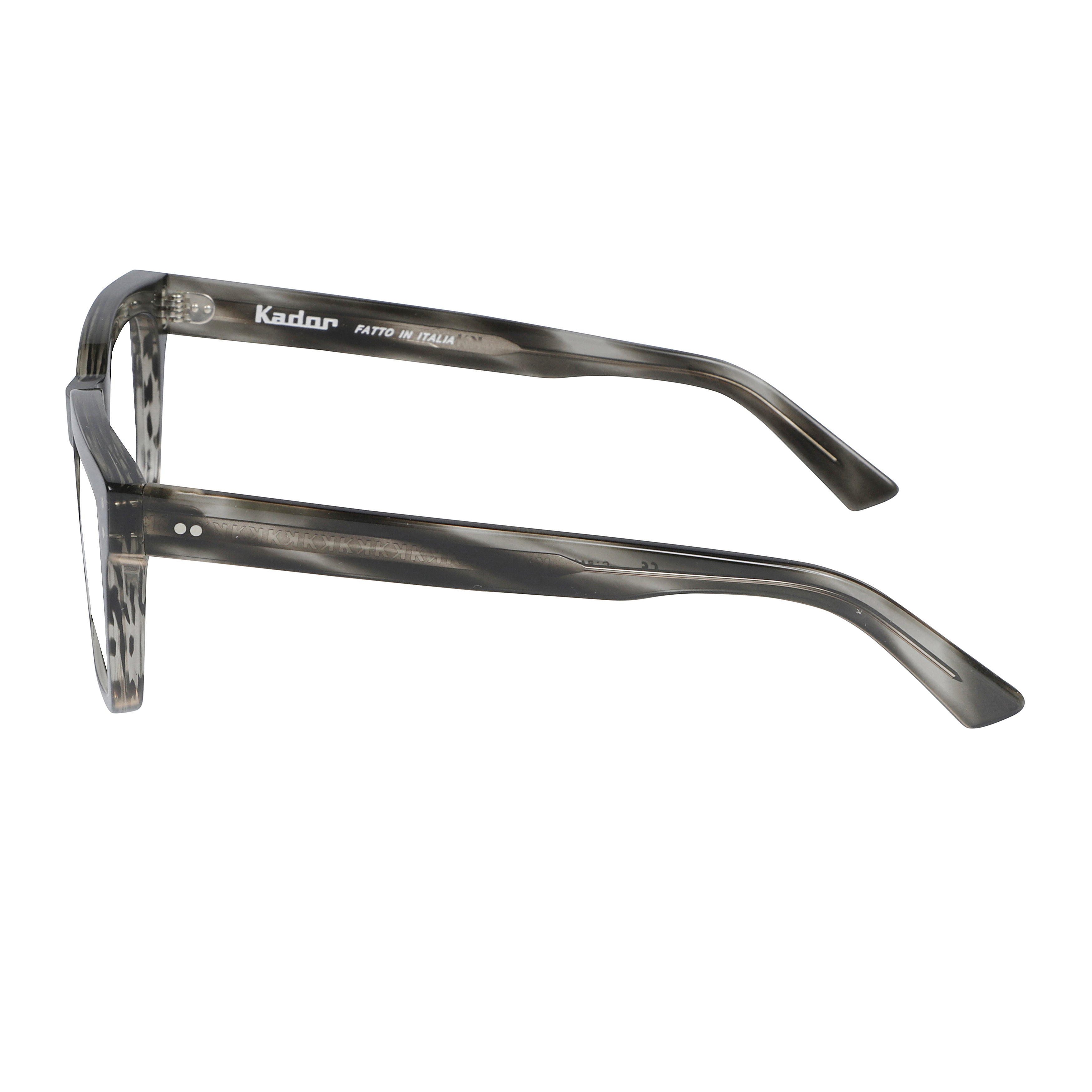 Truman Bold Square Frame Eyeglasses with Marbled Grey Pattern