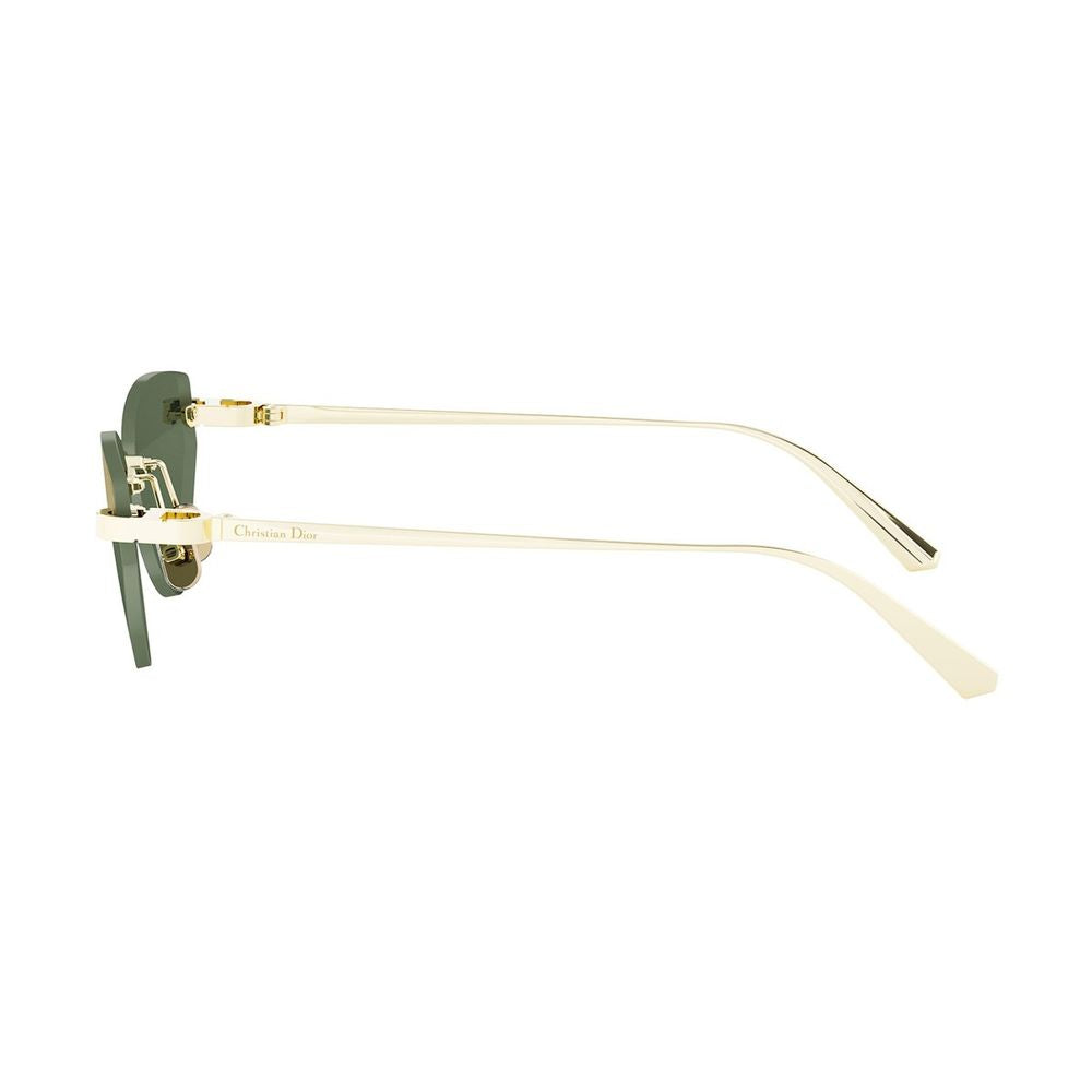 C B5U Butterfly-Shaped Gold Metal Cdior B5U Sunglasses