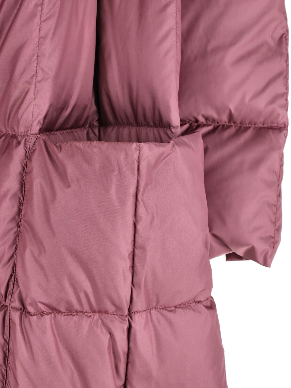 "Pyramid Leon" Maxi Puffer Jacket – Purple