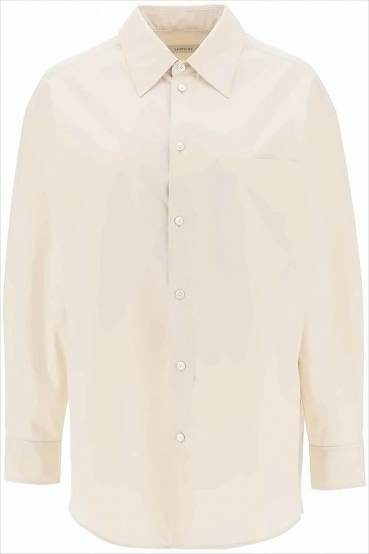Relaxed Fit Cotton Shirt with Classic Collar